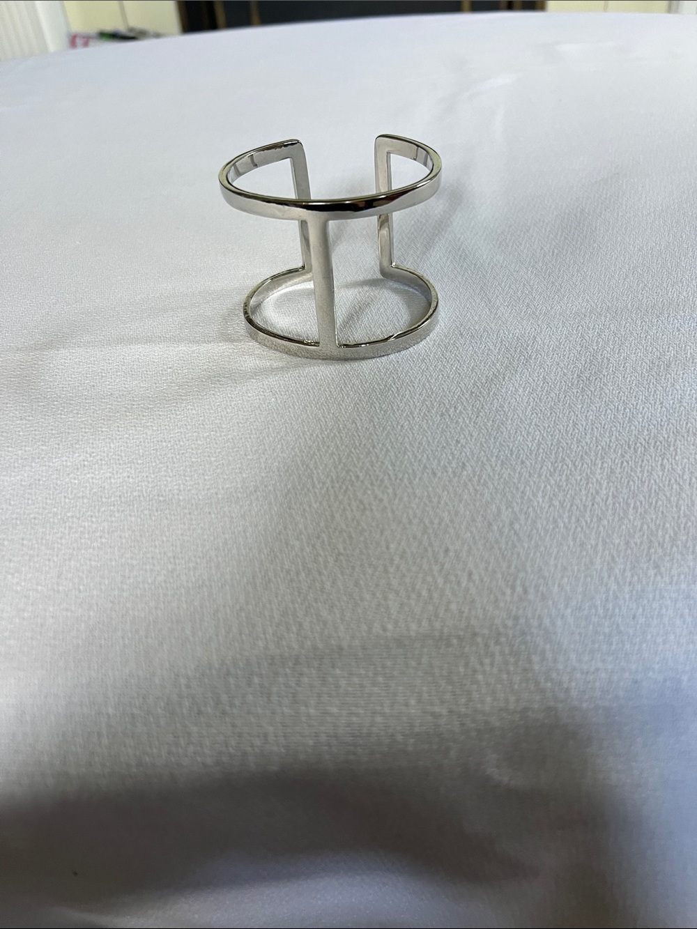 Vince Camuto Silver Open Geometric Cuff Bracelet